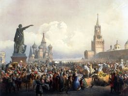 Vassili Timm. Proclamation du couronnement sur la Place Rouge.